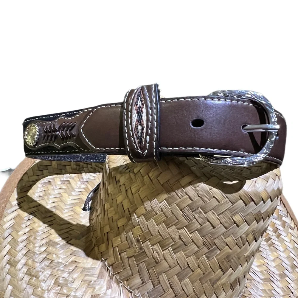 Nocona Western Boys Leather Belt